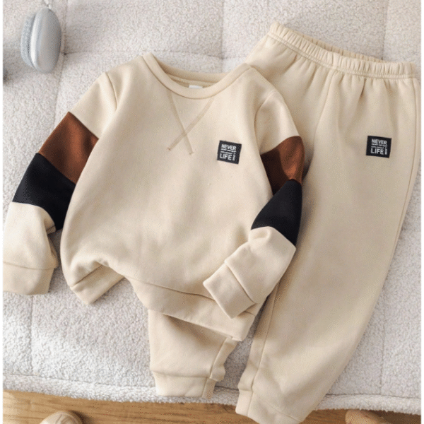 2 pièces Ensemble de Sweat-shirt  Kaki / 4ans