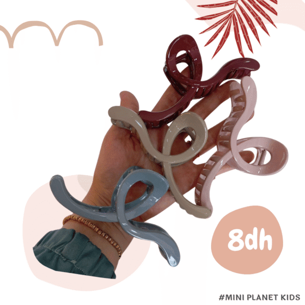 Pince à cheveux fleur larges de 8 cm/3,15