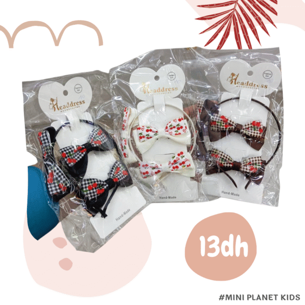 Bandeau serre-tête simple et 2 pinces