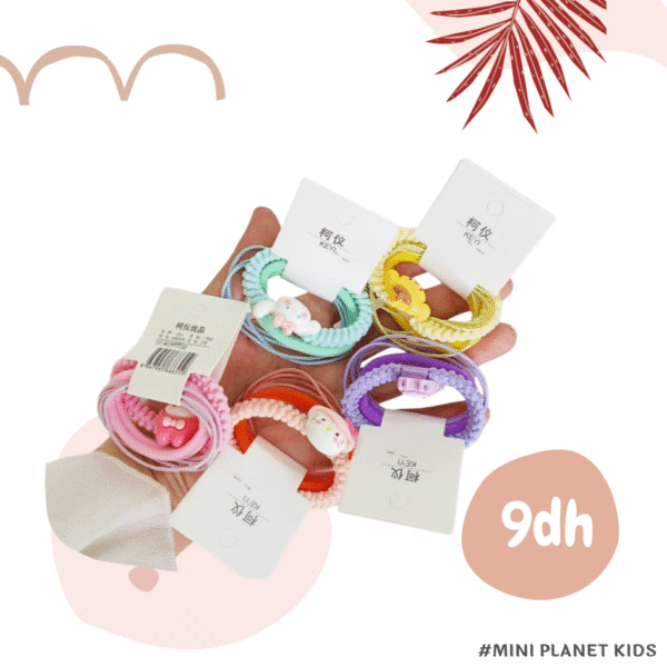 set Chouchous décontractés pour queue de cheval haute