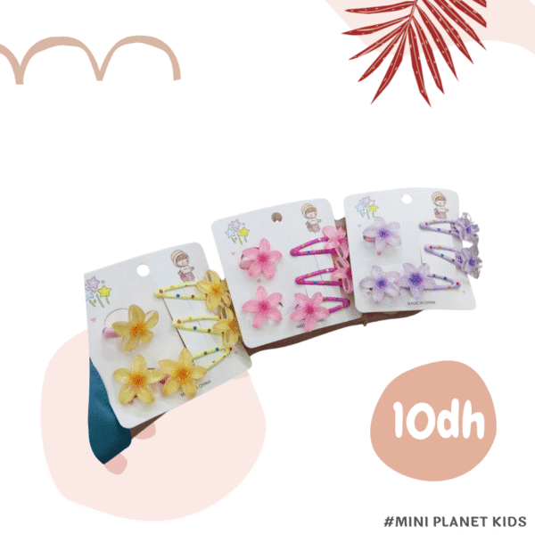 3 pièces Pinces à cheveux et 2 bandes