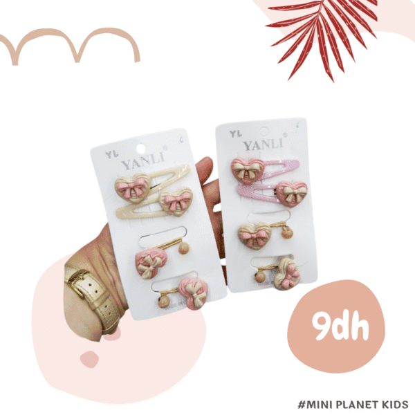 2 pièces Pinces à cheveux et 2 bandes