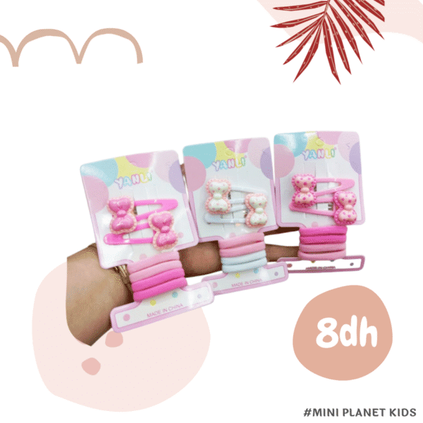 6 pièces set à cheveux mignon