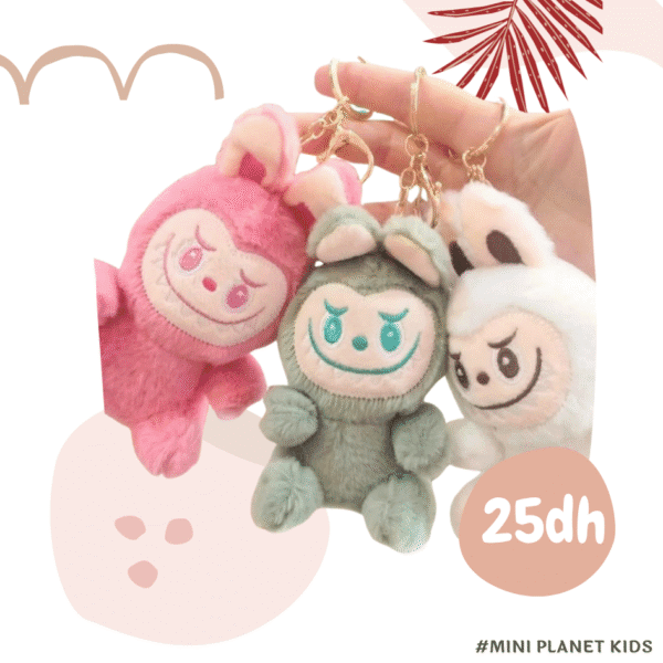 1 pièce Porte-clés et charm en peluche de labobo