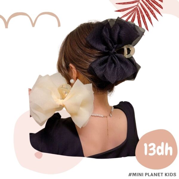 1 pièce Pince à cheveux rose en tissu pour femme avec grande fleur