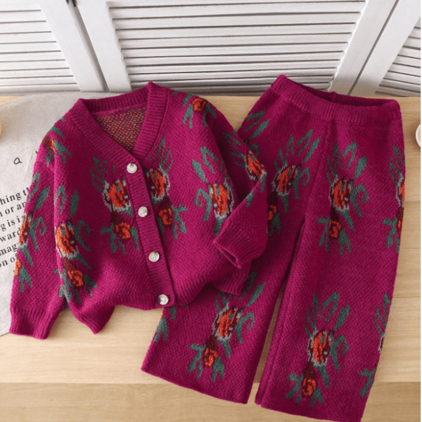 Ensemble de pull tricoté